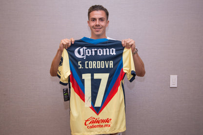 Authentically Signed Sebastian Cordova Club America 2020 Local Jersey
