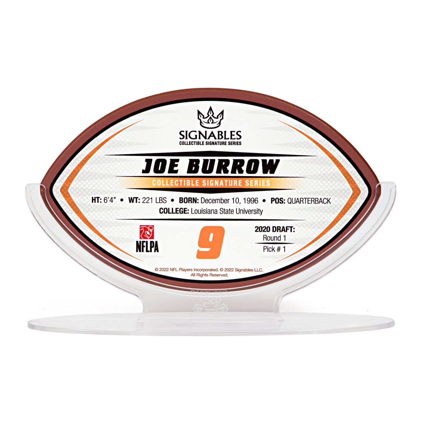 Joe Burrow - NFLPA Signables Collectible Facsimile Signature