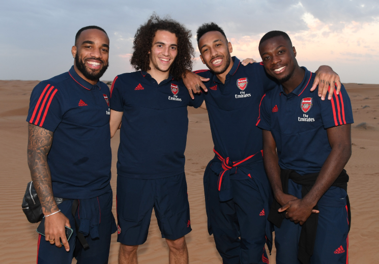 Arsenal F.C. Guendouzi, Pepe, Aubameyang, Luiz
