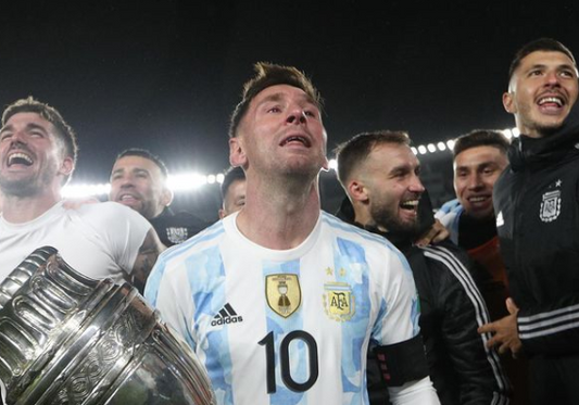 Lionel Messi was brought to tears lifting the Copa America cup