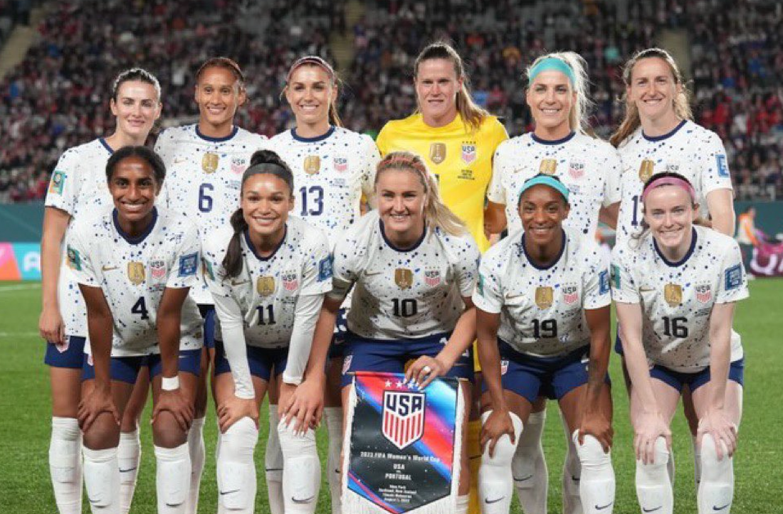 The USWNT has advanced to the World Cup Round of 16. 
