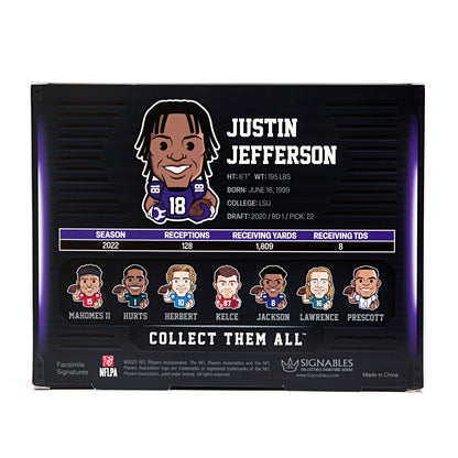 Justin Jefferson NFLPA Sports Collectible Digitally Signed