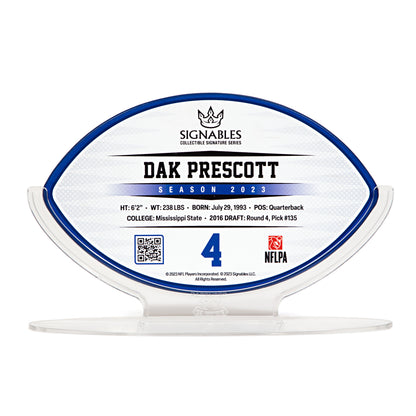 Dak Prescott NFLPA 2023 Sports Collectible Facsimile Signature