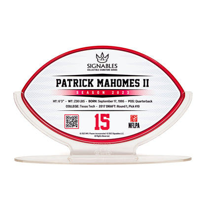 Patrick Mahomes II Football Sports Collectible for Kids - NFLPA Collection