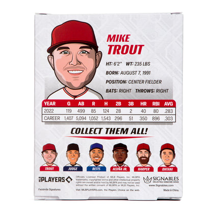 Mike Trout MLBPA Signables Baseball Sports Collectible Digitally Signed