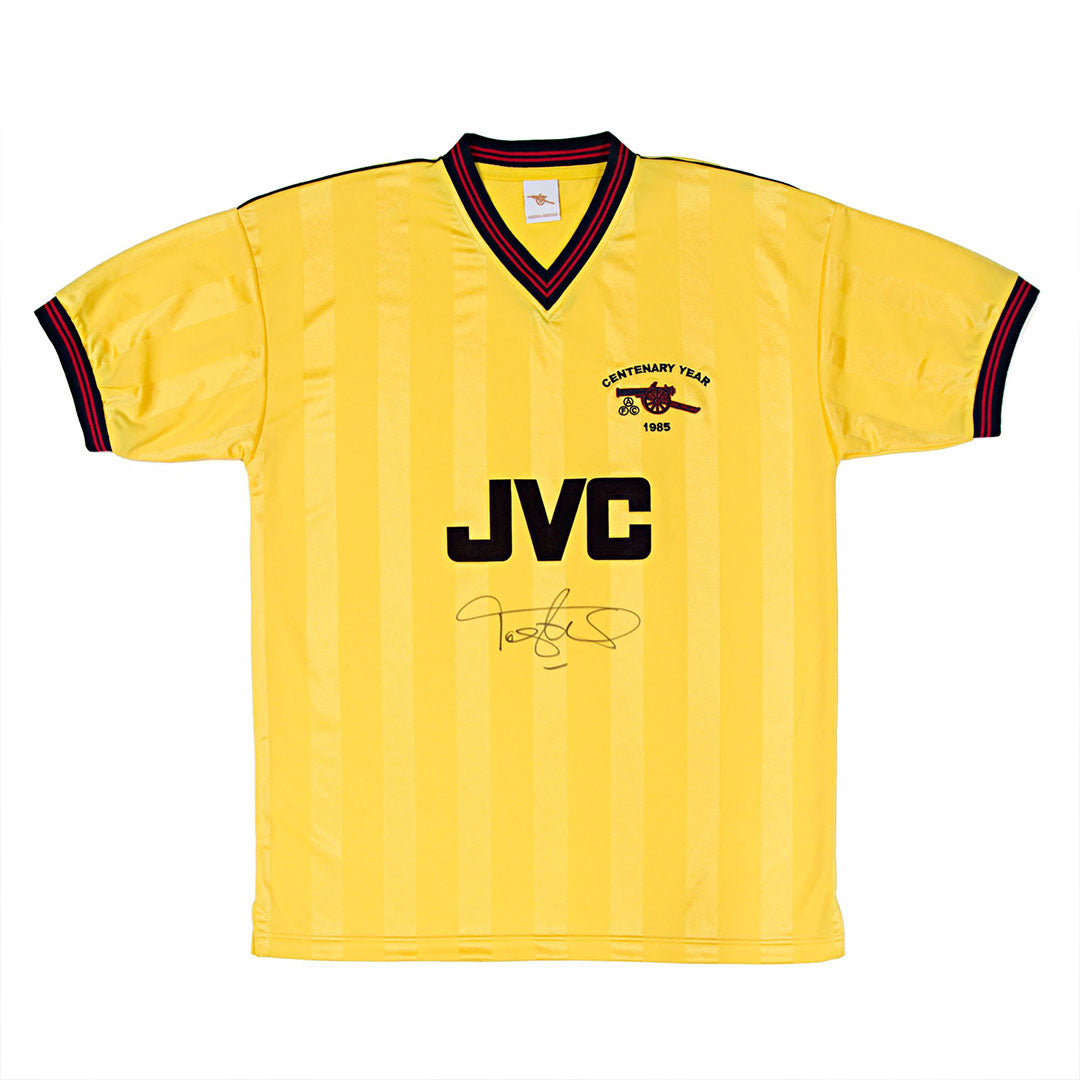 Tony Adams Authentically Signed Arsenal 1985 Centenary Away Jersey