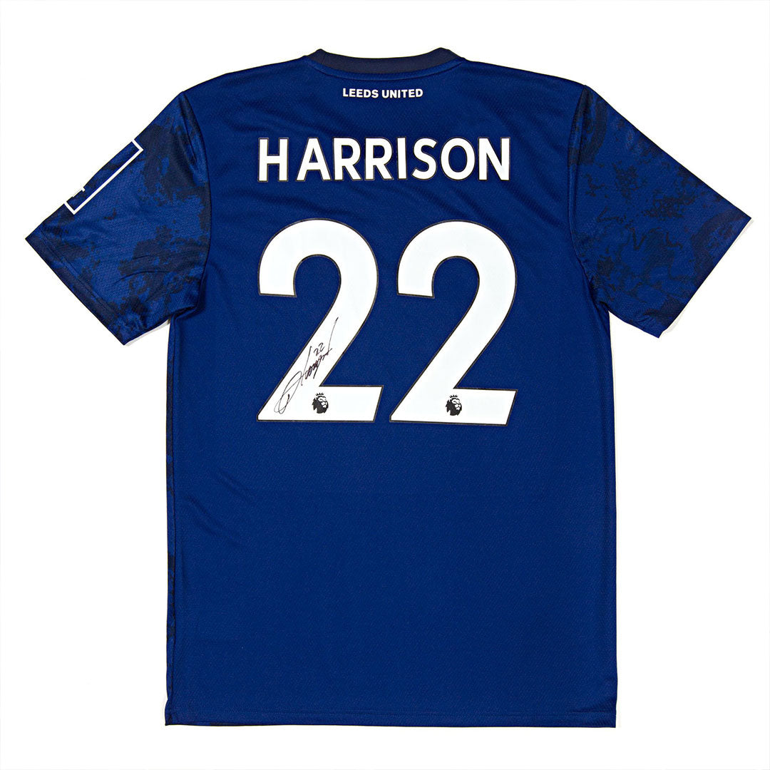 Authentically Signed Jack Harrison Leads United 2021/22 Away Jersey