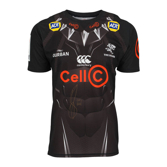 Authentically Signed Tendai “Beast” Mtawarira Sharks Rugby Jersey