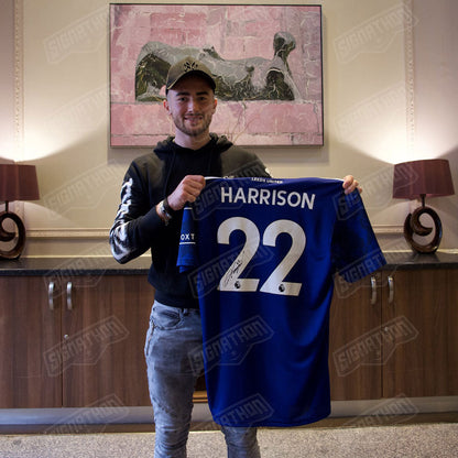 Authentically Signed Jack Harrison Leads United 2021/22 Away Jersey