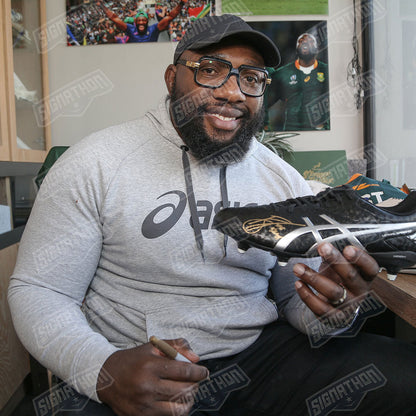 Authentically Signed Tendai "Beast" Mtawarira Lethel Speed ASICS Cleat