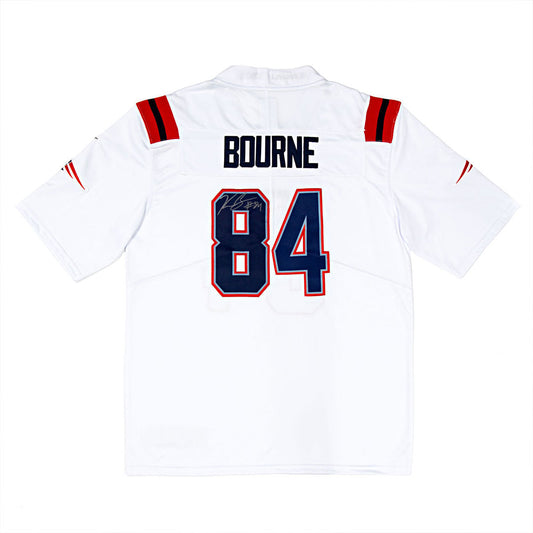 Authentically Signed Kendrick Bourne Replica Patriots Away Jersey